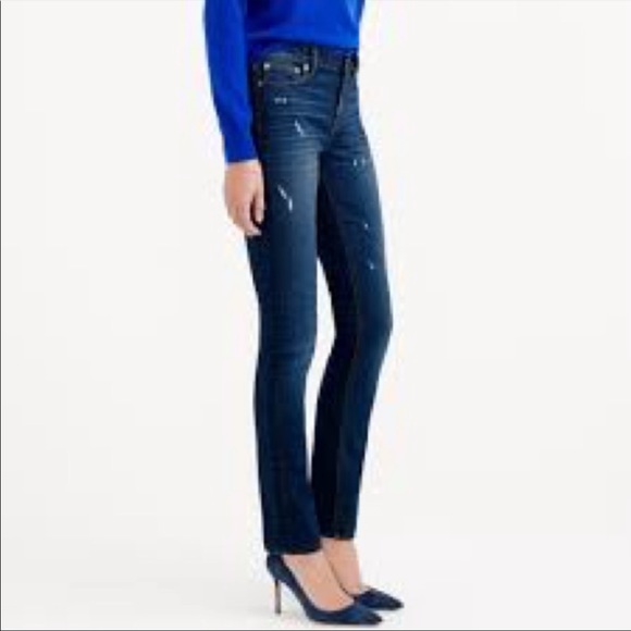 ⭐️ Host Pick! J. Crew NWOT reed skinny semi distressed mid-rise bootcut jeans - Picture 2 of 14